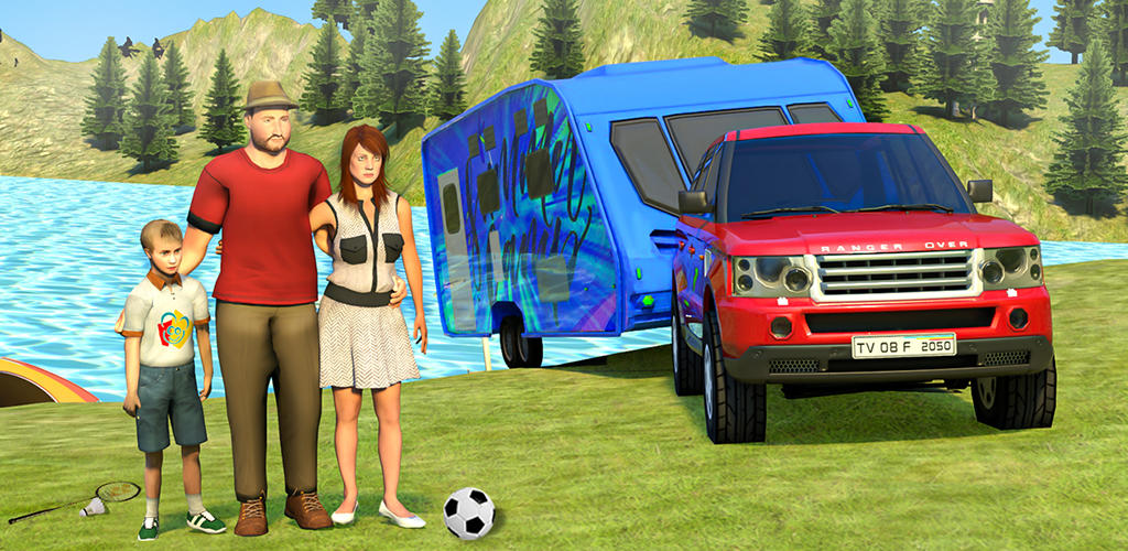 Banner of Camper Van Virtual Family Game 