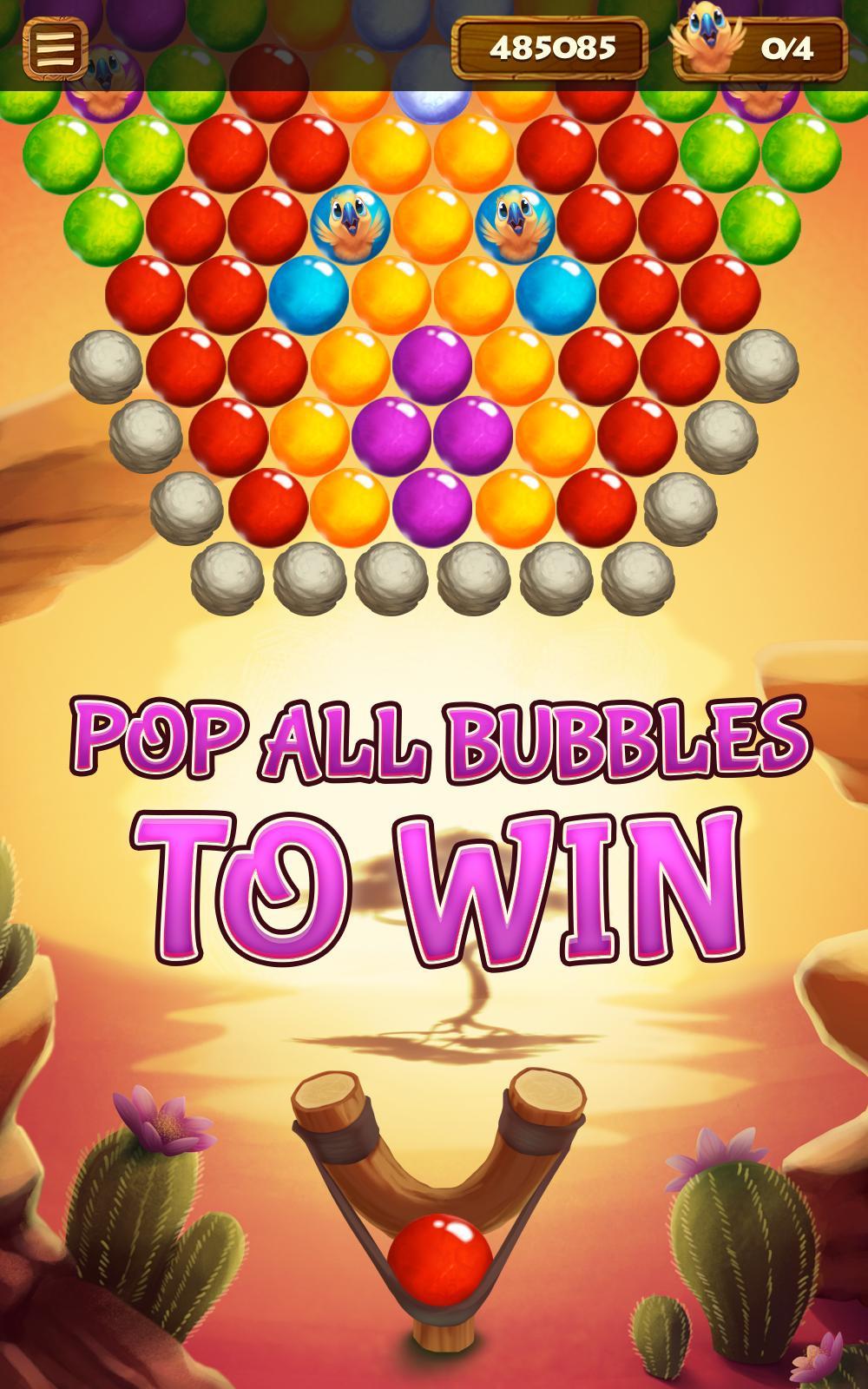 Mirage Bubble Rescue Game Screenshot