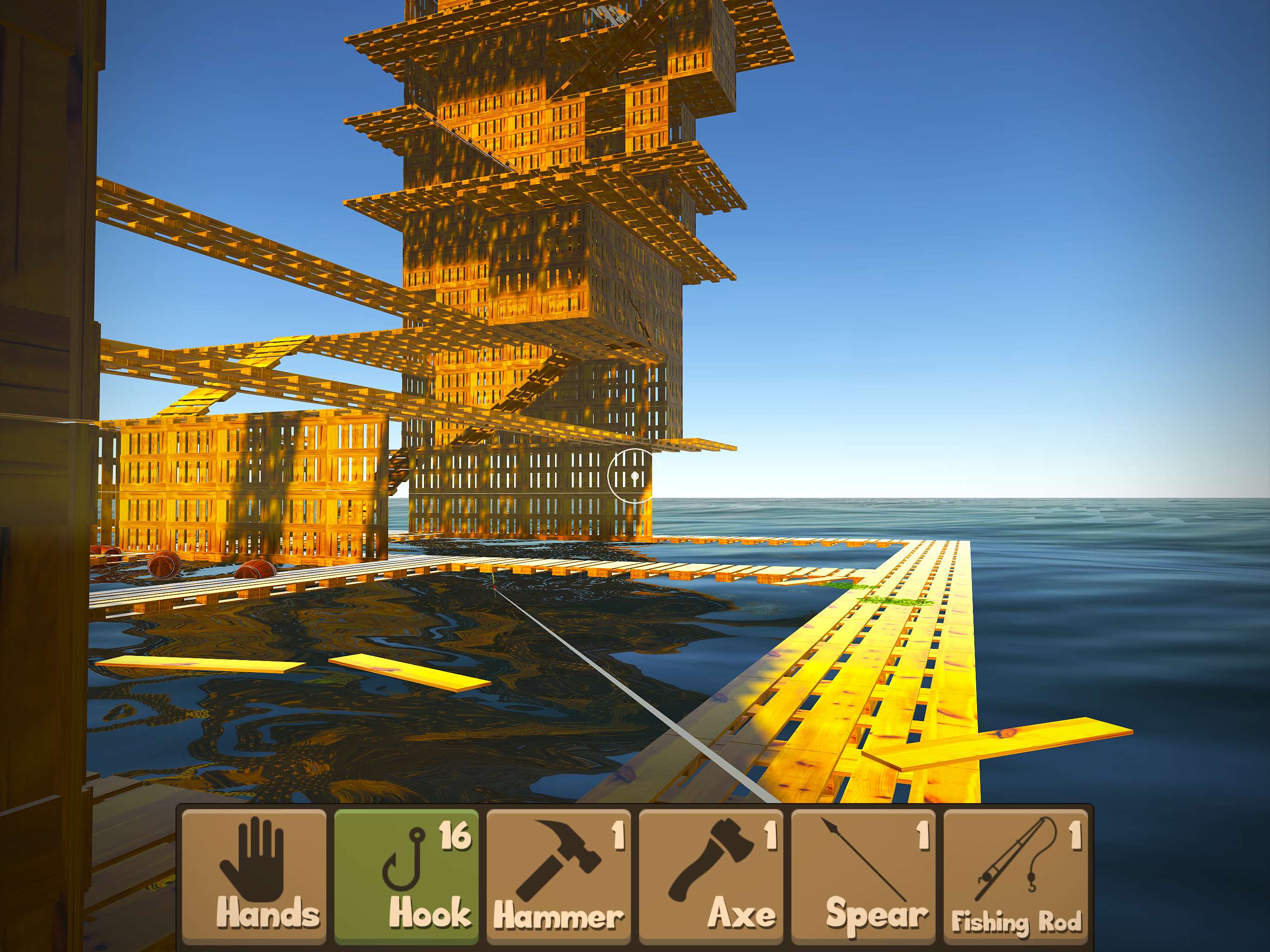 Raft Survival Simulator Game Screenshot