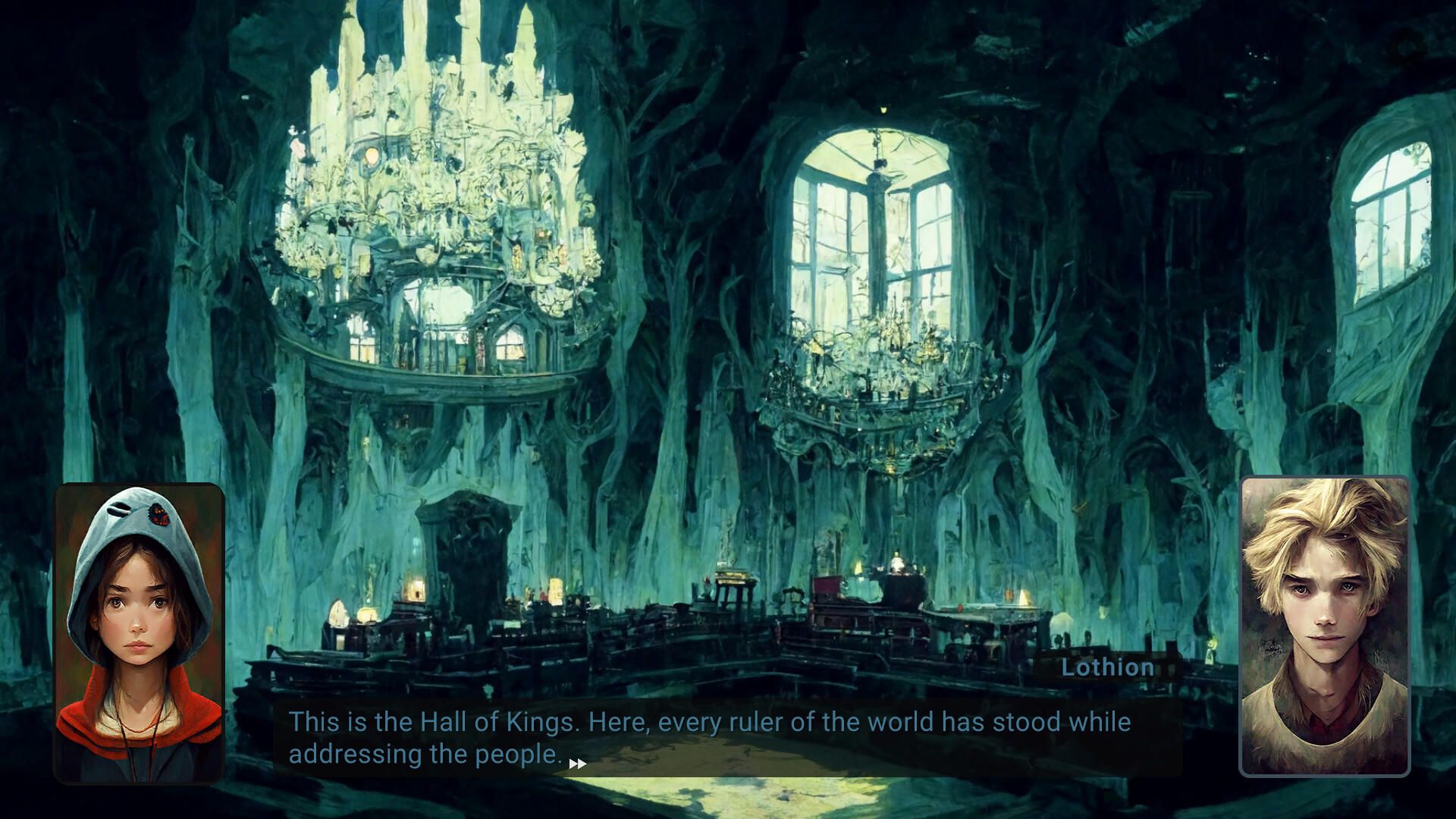 Traveler - The AI Story 게임 스크린 샷