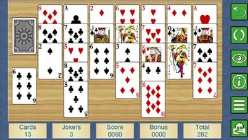 Captura de Tela do Jogo HomeRun V+ - card solitaire