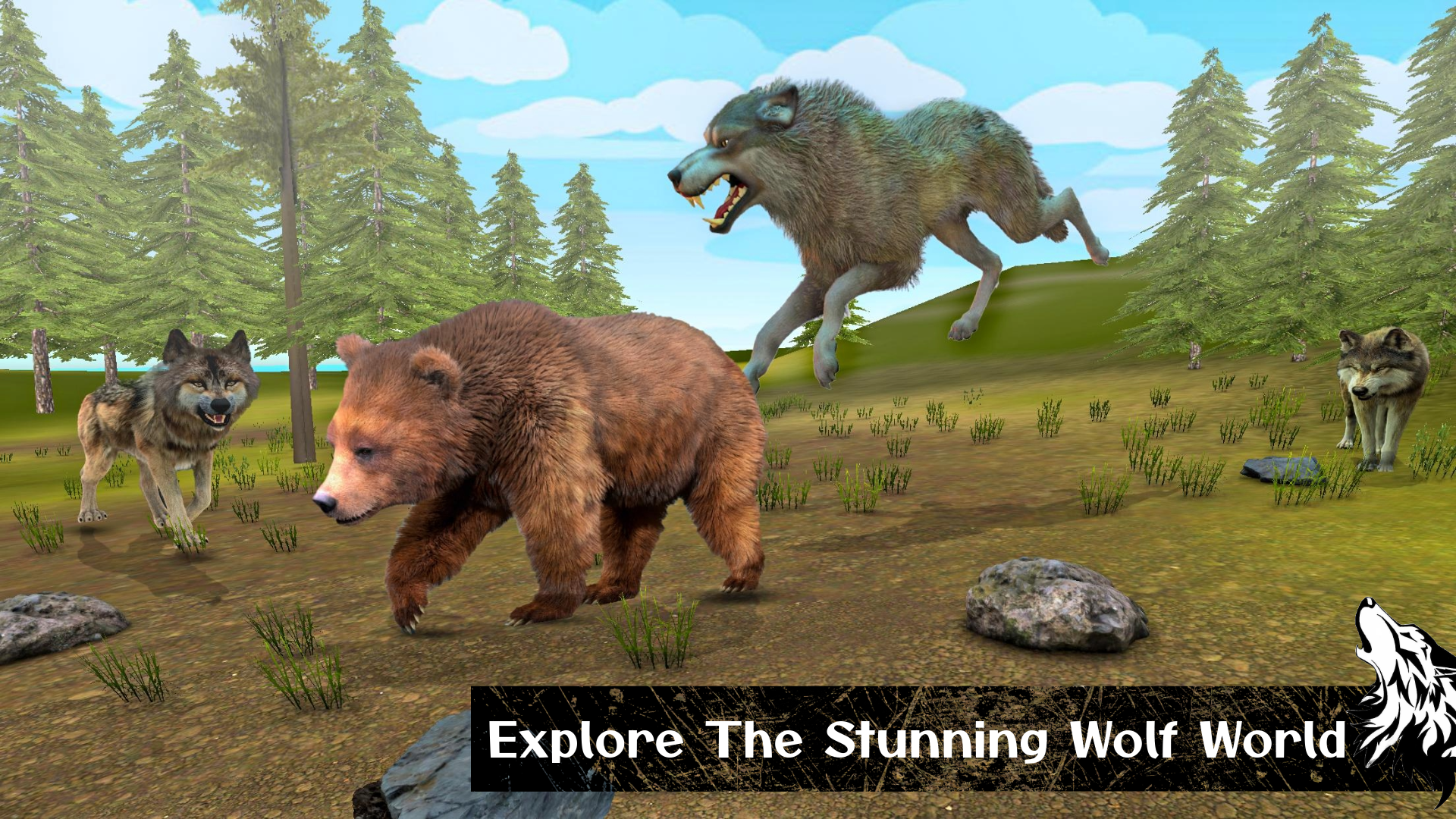 Wolf Attack- Wildlife Games Game Screenshot