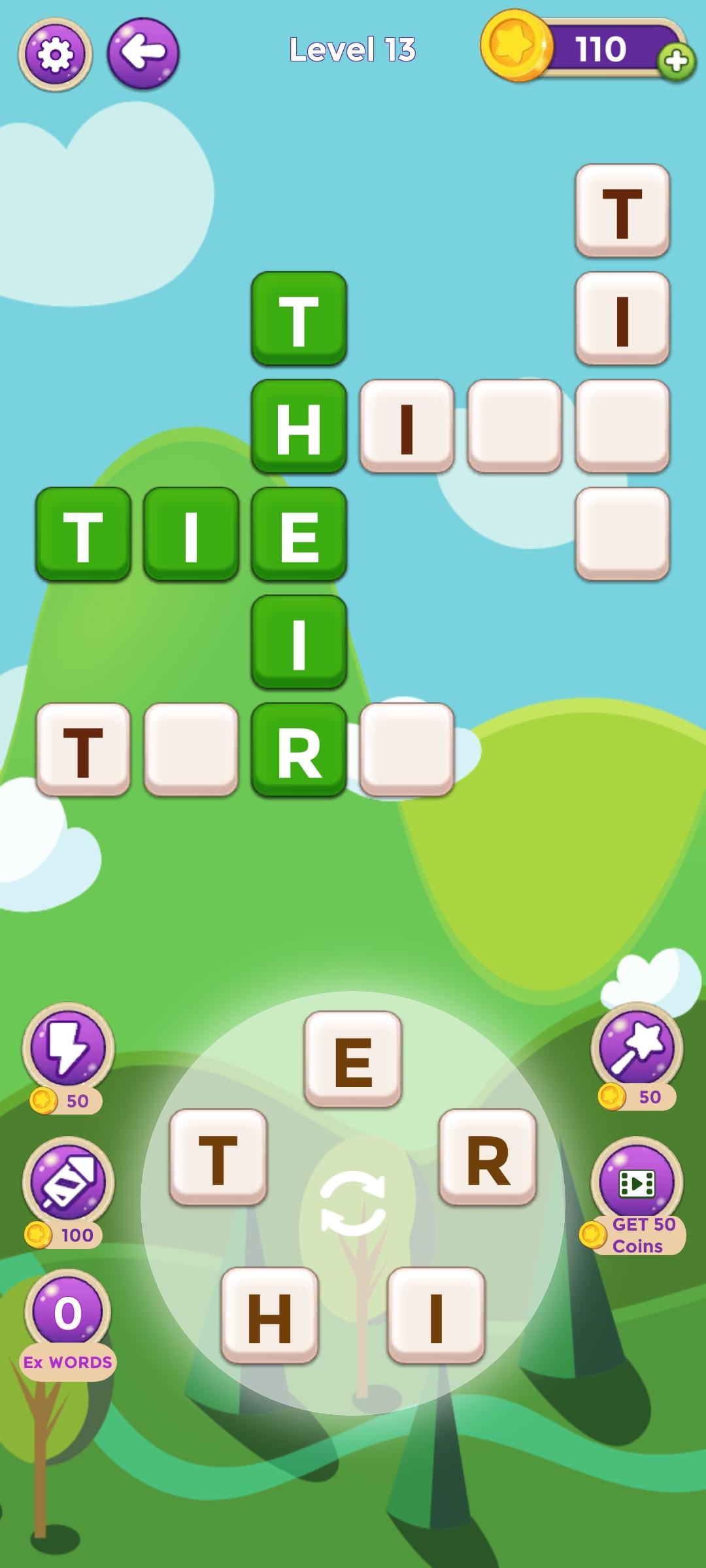 Cuplikan Layar Game Crossword -  Word Puzzle Game