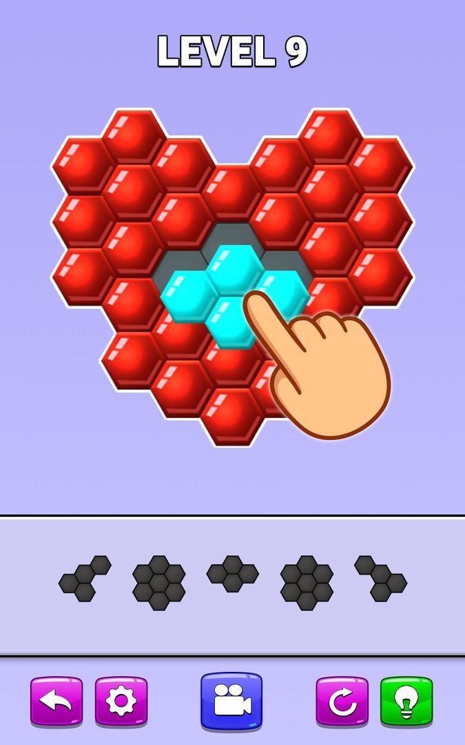 Color Match Puzzle - Fill the Hexa Board ภาพหน้าจอเกม