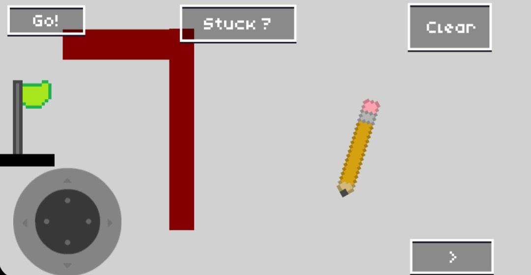 Pencil Platformer Game Screenshot
