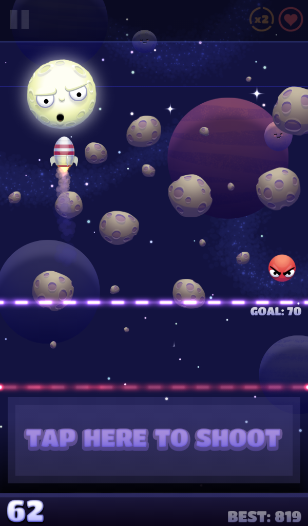 Shoot The Moon 게임 스크린 샷