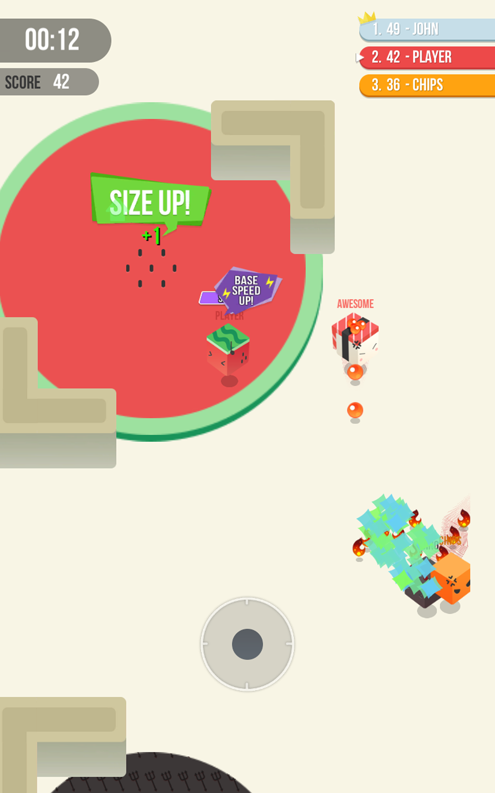 Cut.io : Keep the tail Game Screenshot