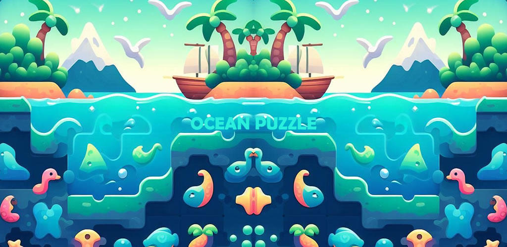 Screenshot of the video of OCEAN PUZZLE