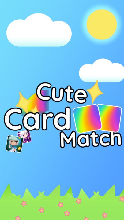 Cute Card Match Game Screenshot