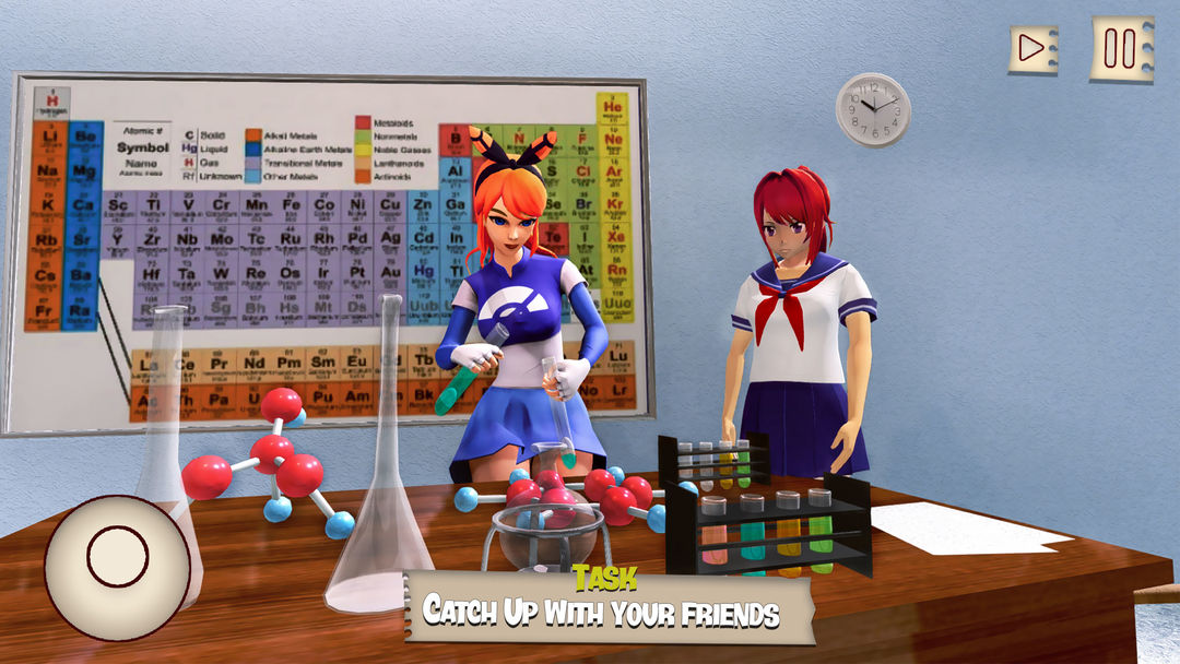 Anime High School Girl: Sakura School Simulator 게임 스크린 샷