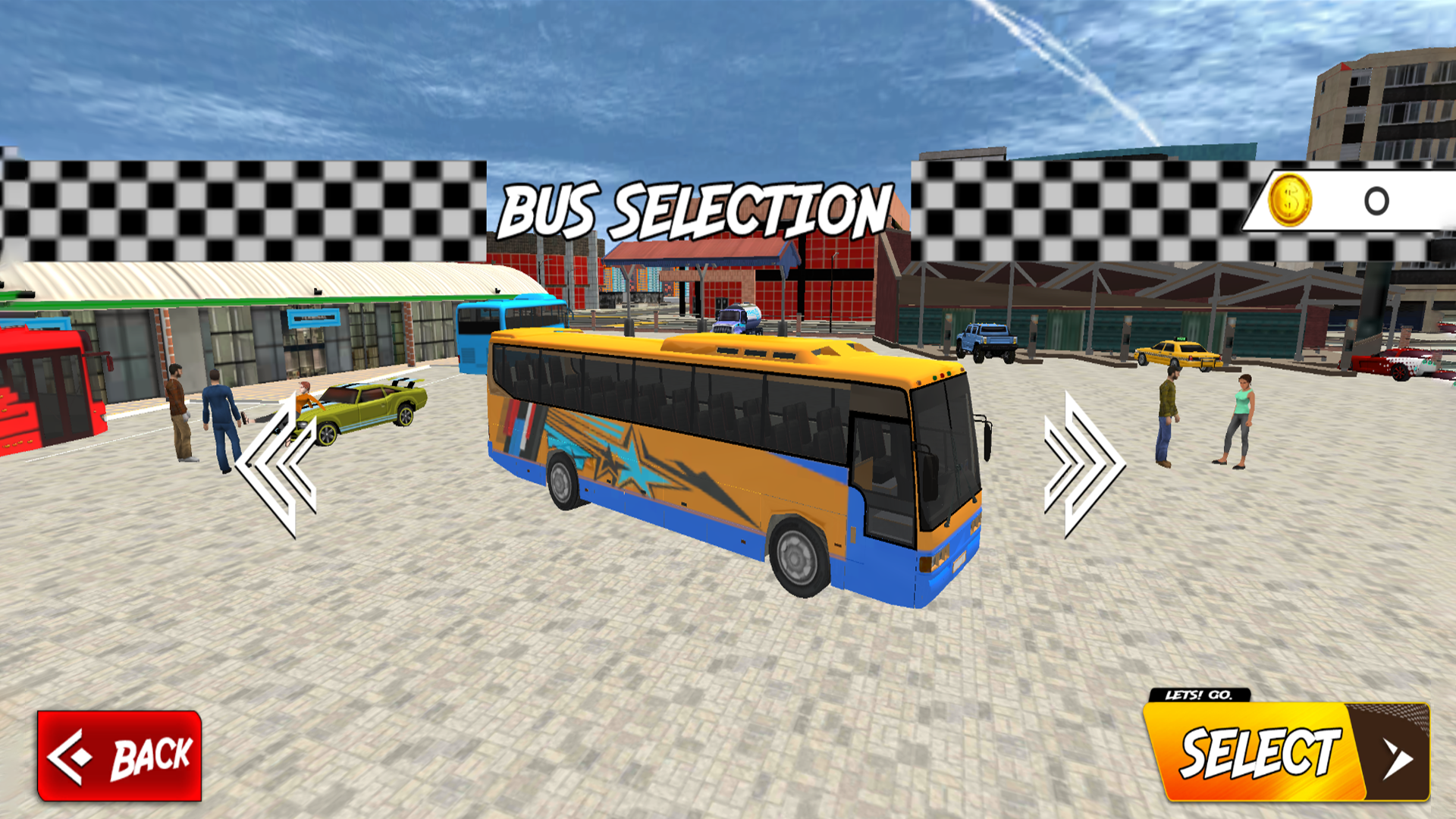 Captura de Tela do Jogo City Bus Simulator Game