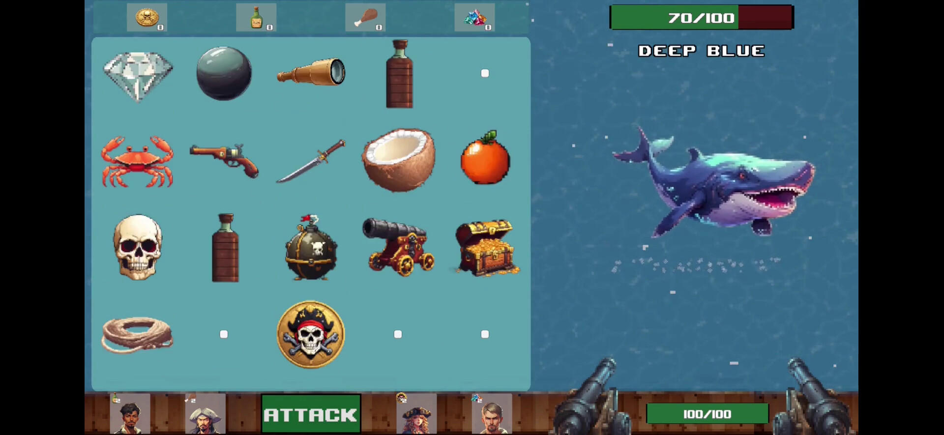 Lucky Pirate Deck 게임 스크린 샷