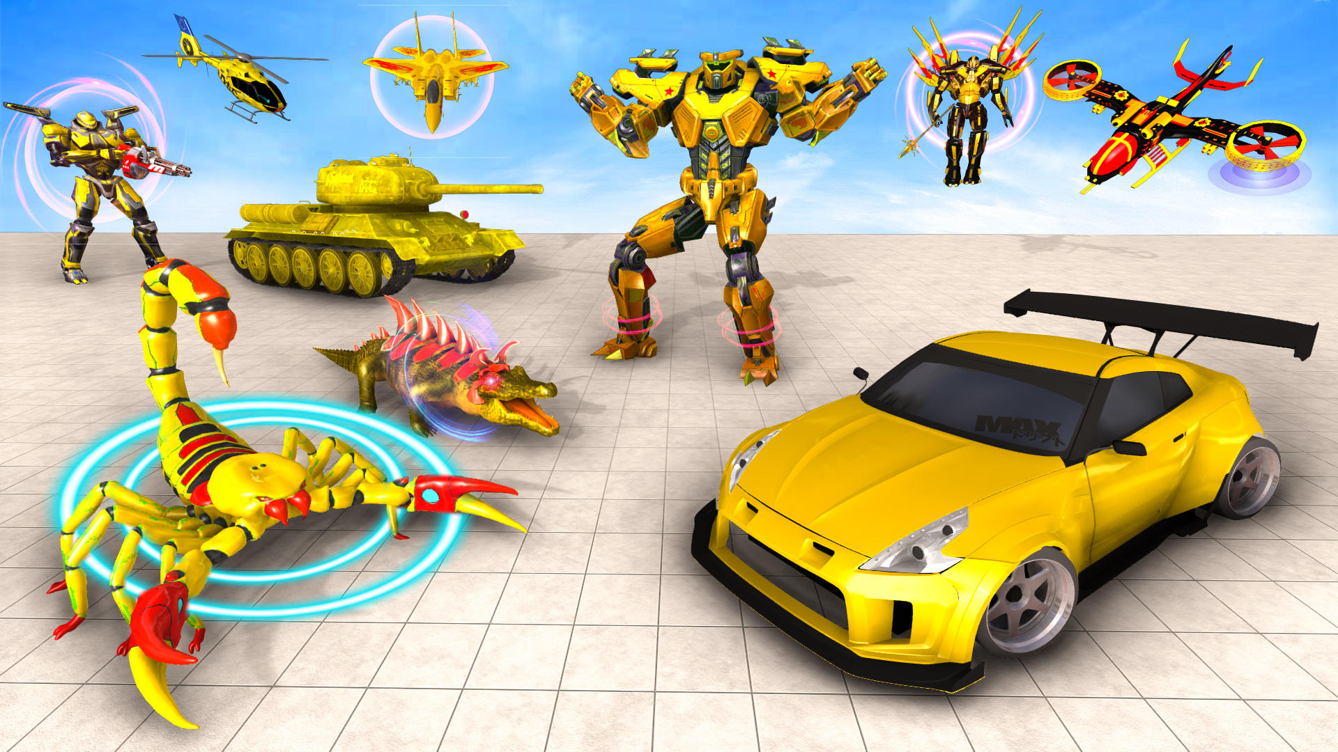 Screenshot of Scorpion Robot Transform Game