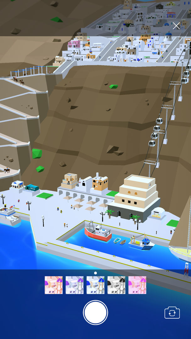안녕! 산토리니: 섬 키우기 게임 게임 스크린 샷