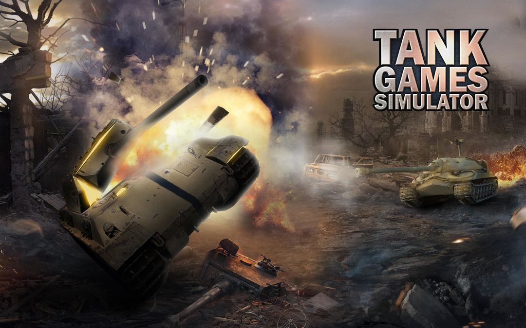 무거운 육군 전쟁 탱크 운전 시뮬레이터 : 전투 3D 게임 스크린 샷