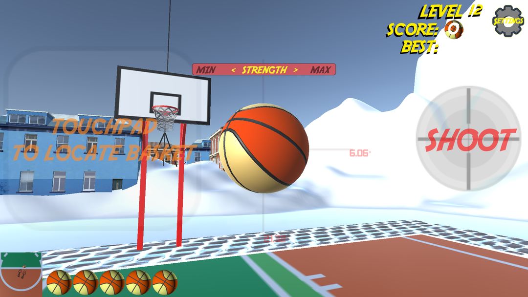 Screenshot of Basketball Total Free Shot