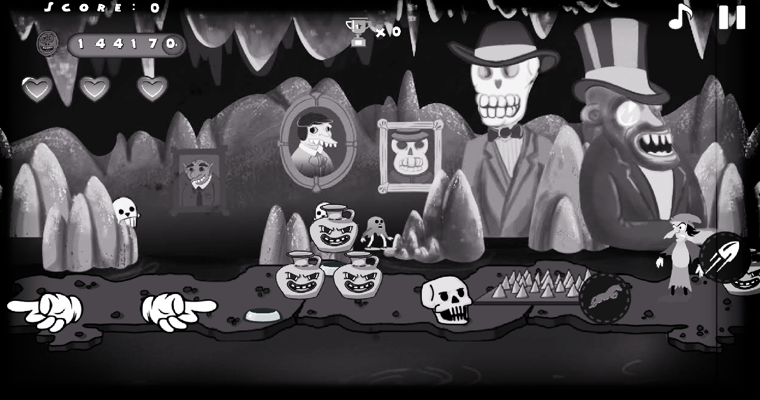 Screenshot of The Ghost:Cuphead & Sonic Game