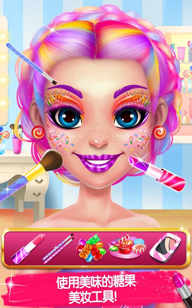 Screenshot of Candy Makeup - Sweet Salon