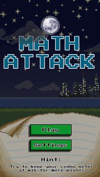 Math Attack Game Screenshot