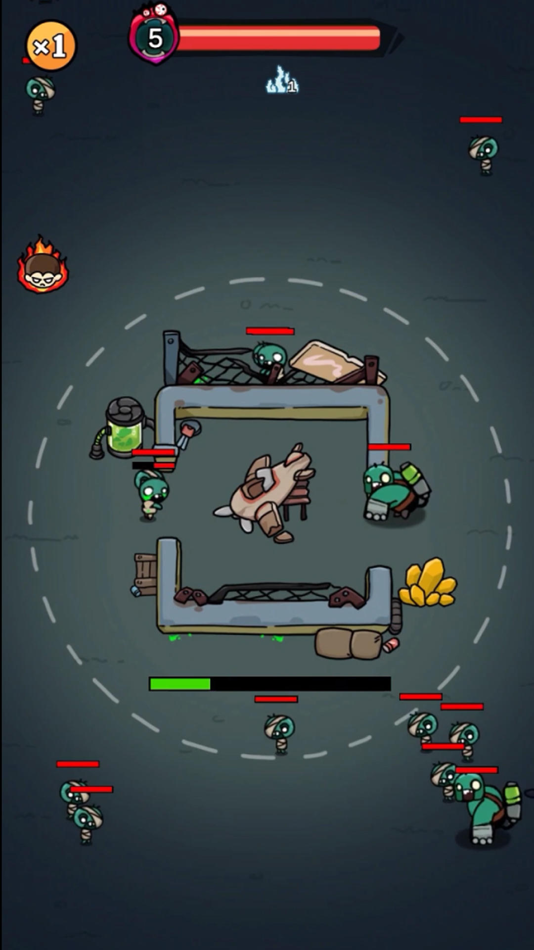 Cuplikan Layar Game ZombDef Squad: Rumble Defense