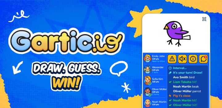 Banner of Gartic.io - Draw, Guess, WIN 2.1.8