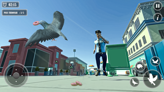 Pigeon Bird Flight Simulator ภาพหน้าจอเกม