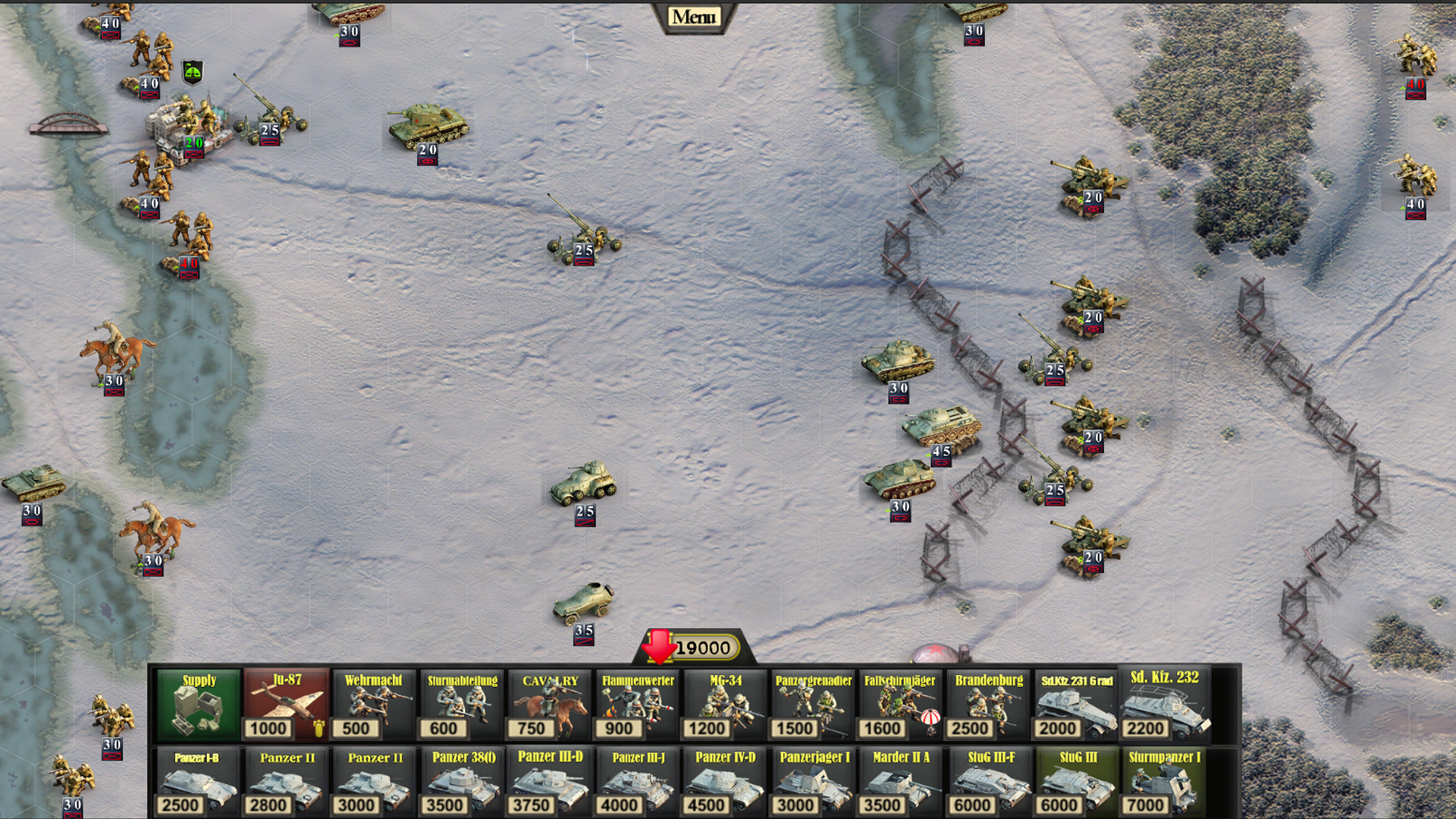 Screenshot of Frontline: Panzers & Generals