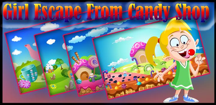 Banner of Girl Escape From Candy Shop Be 