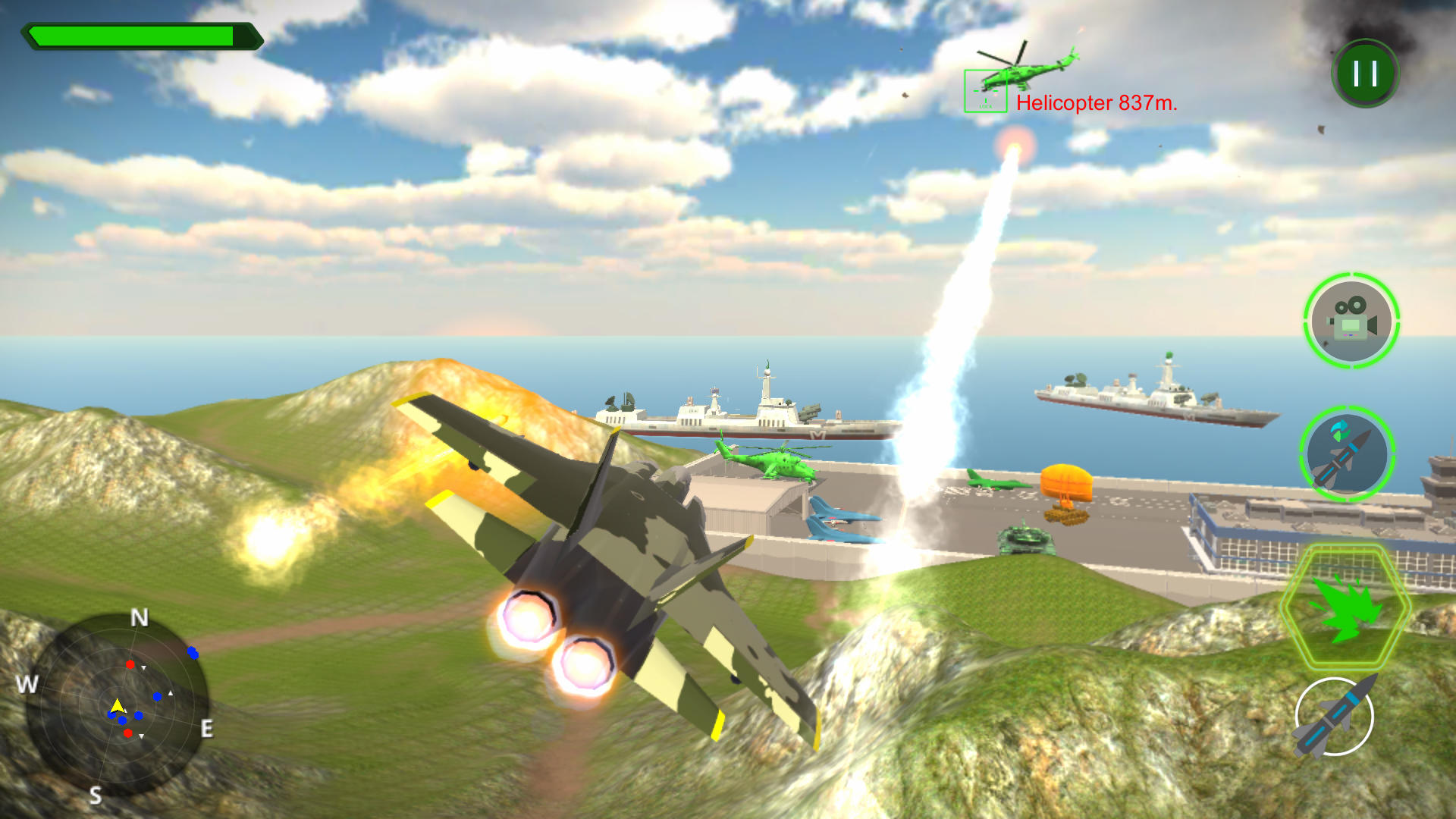 Modern Air Fighters ภาพหน้าจอเกม