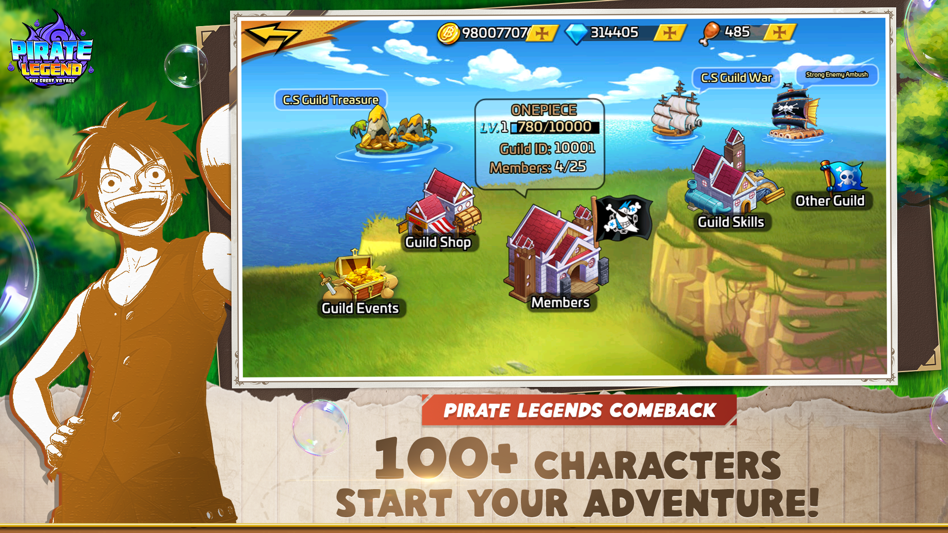 Screenshot 1 of Pirate Legends: Great Voyage 1.0.0