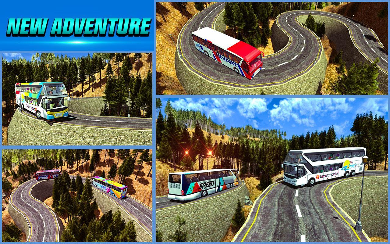 Impossible Bus Sim Track Drive Game Screenshot