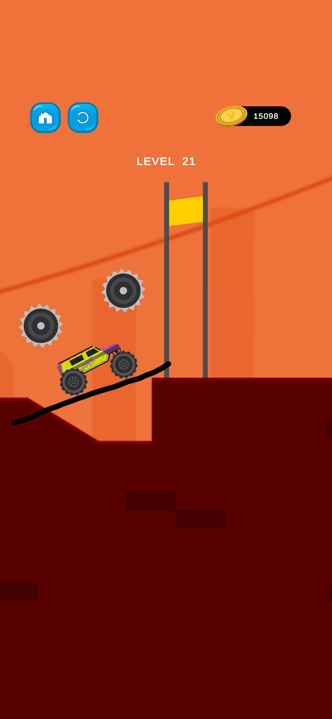 Draw Bridge To Save Car screenshot game