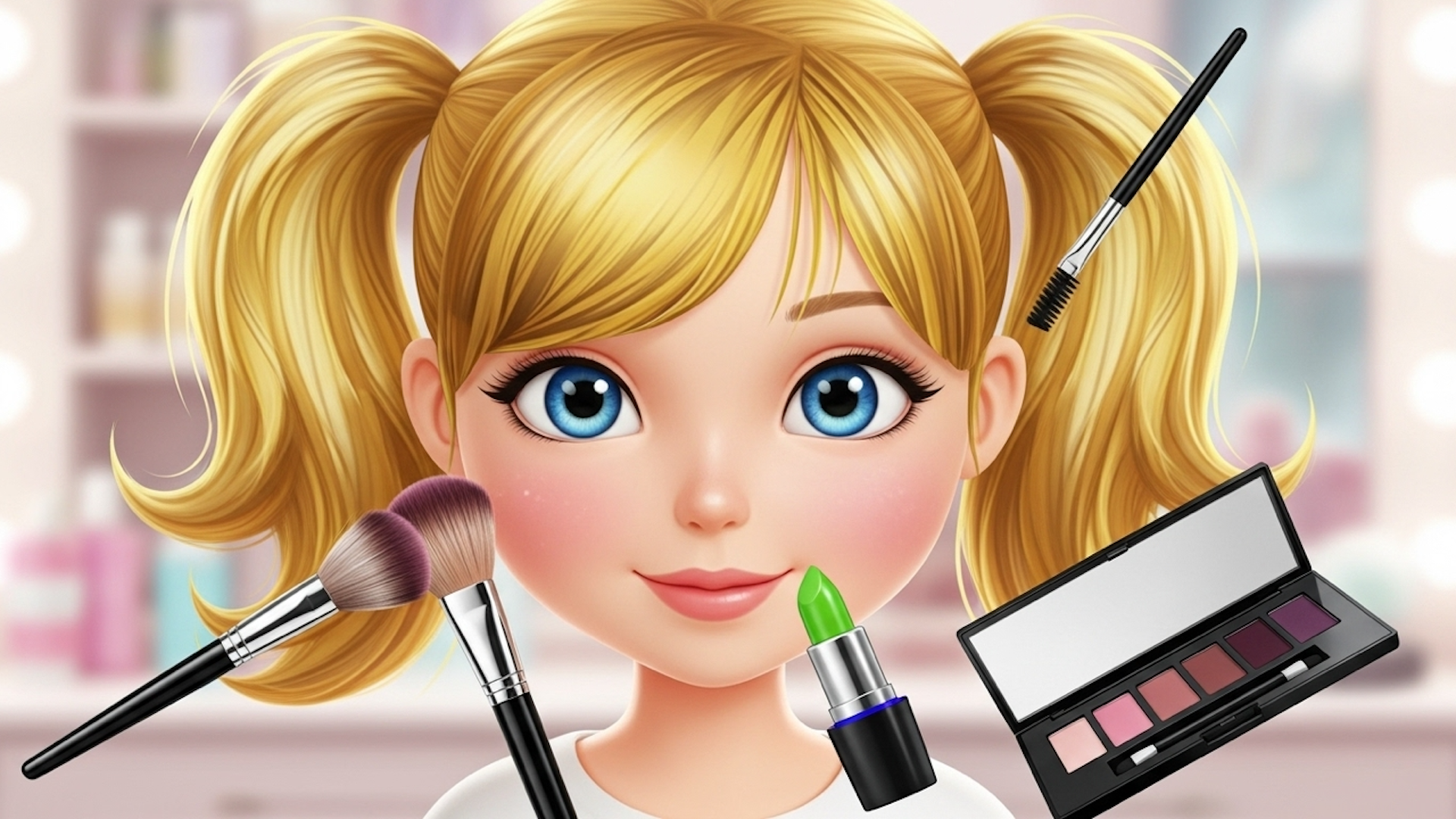 Cuplikan Layar Game Cute Doll Dress Up Girls Game