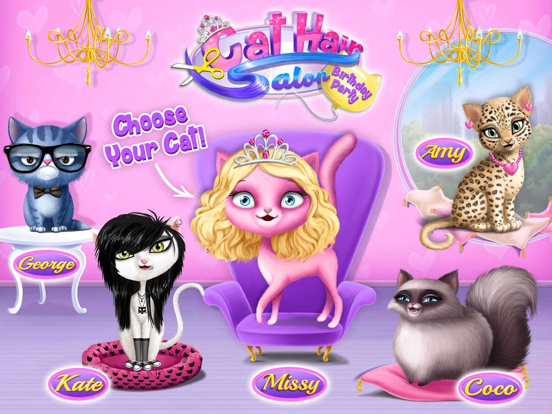 Screenshot of Cat Hair Salon Birthday Party