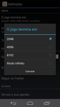 Captura de Tela do Jogo Jogo de 1024 números