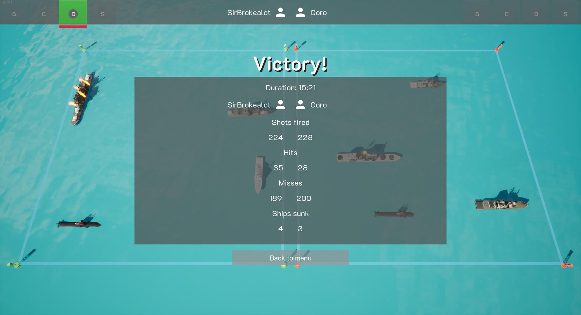 Скриншот игры Marine Battles