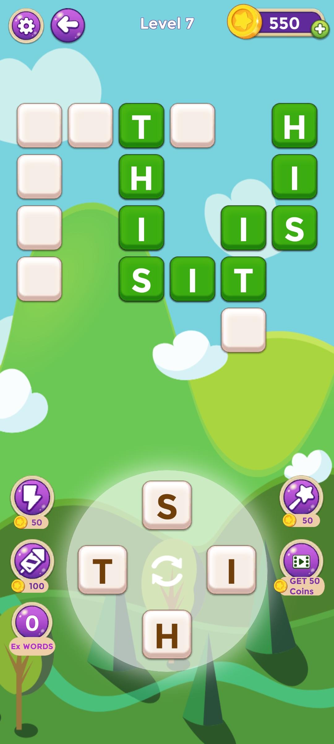 Cuplikan Layar Game Crossword -  Word Puzzle Game