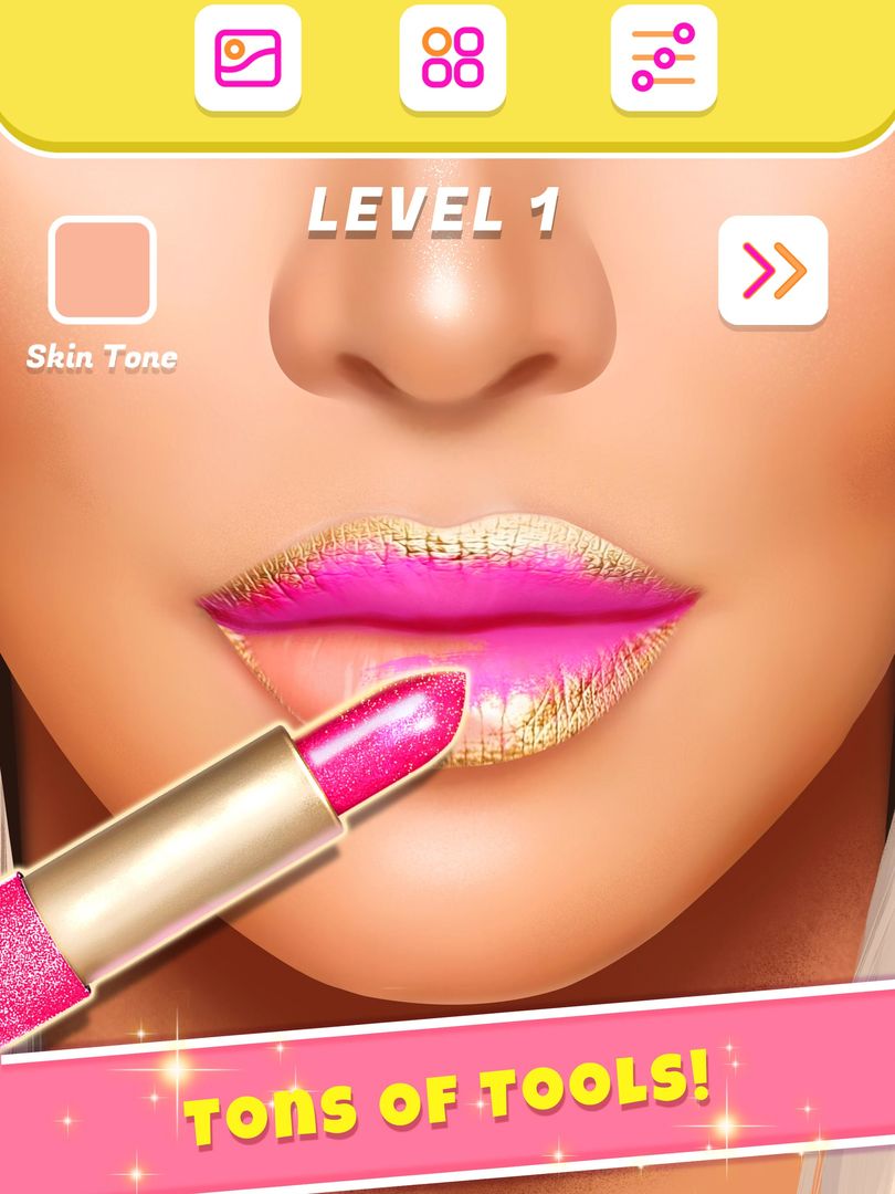 Lip Art Makeup Artist Games 게임 스크린 샷