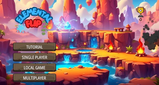 Captura de Tela do Jogo Elemental Flip