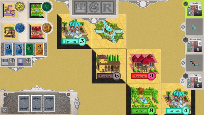 Screenshot of Alhambra Game