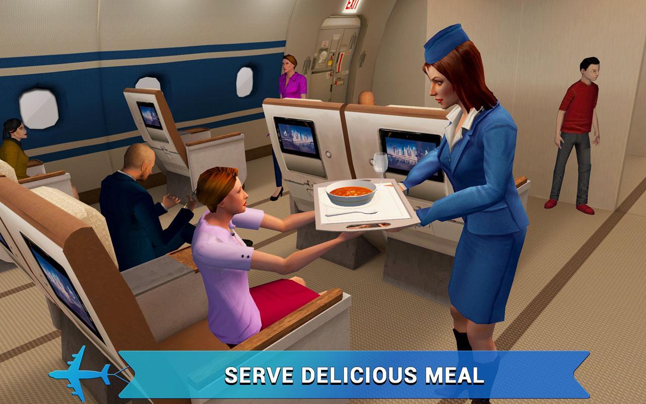Скриншот игры Airplane Flight Attendant -Car