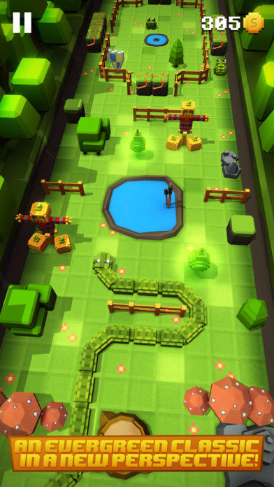 Blocky Snakes Game Screenshot