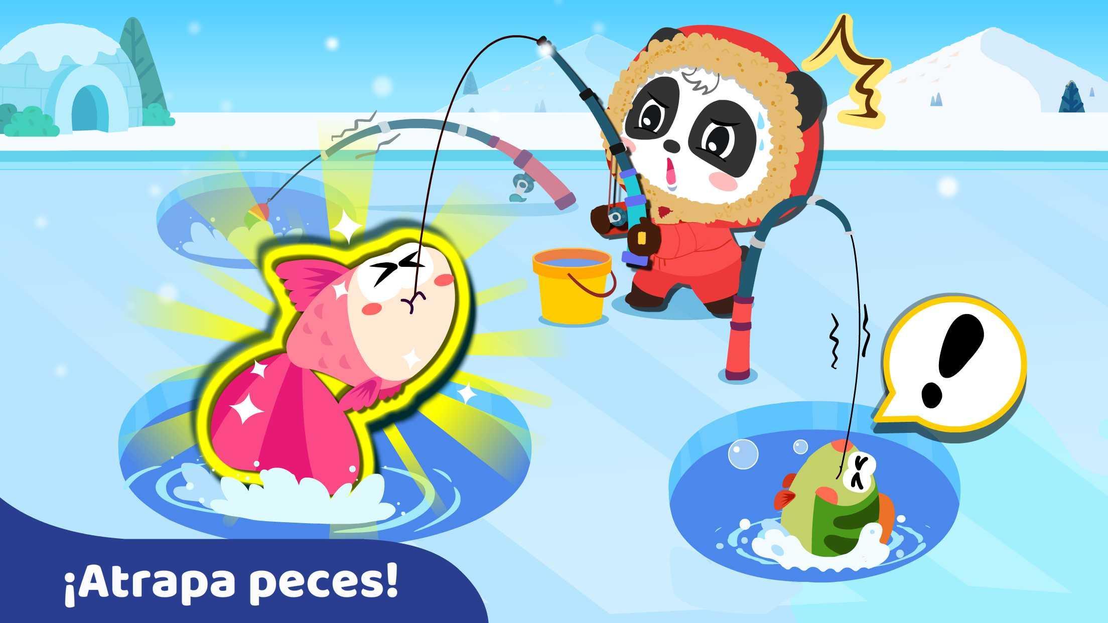Captura de Pantalla del Juego Panda Bebé Pesca