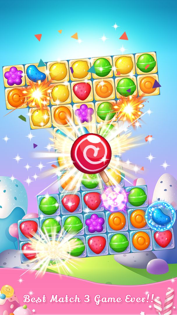 Sweet Candy Sugar: Free Match 3 Games 2019遊戲截圖