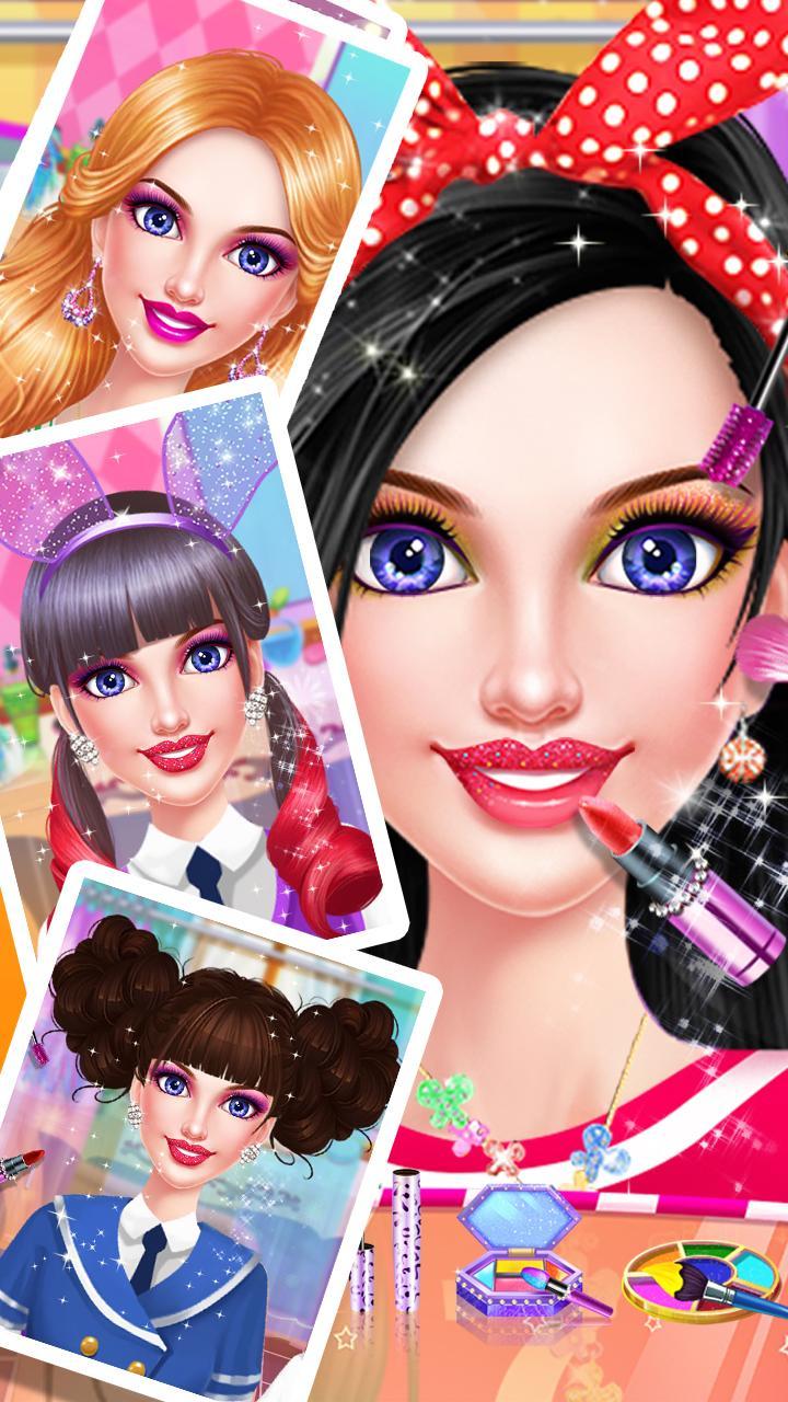 School Makeup Salon Game Screenshot
