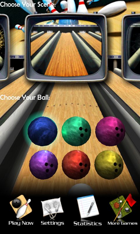 Screenshot of 3D Bowling