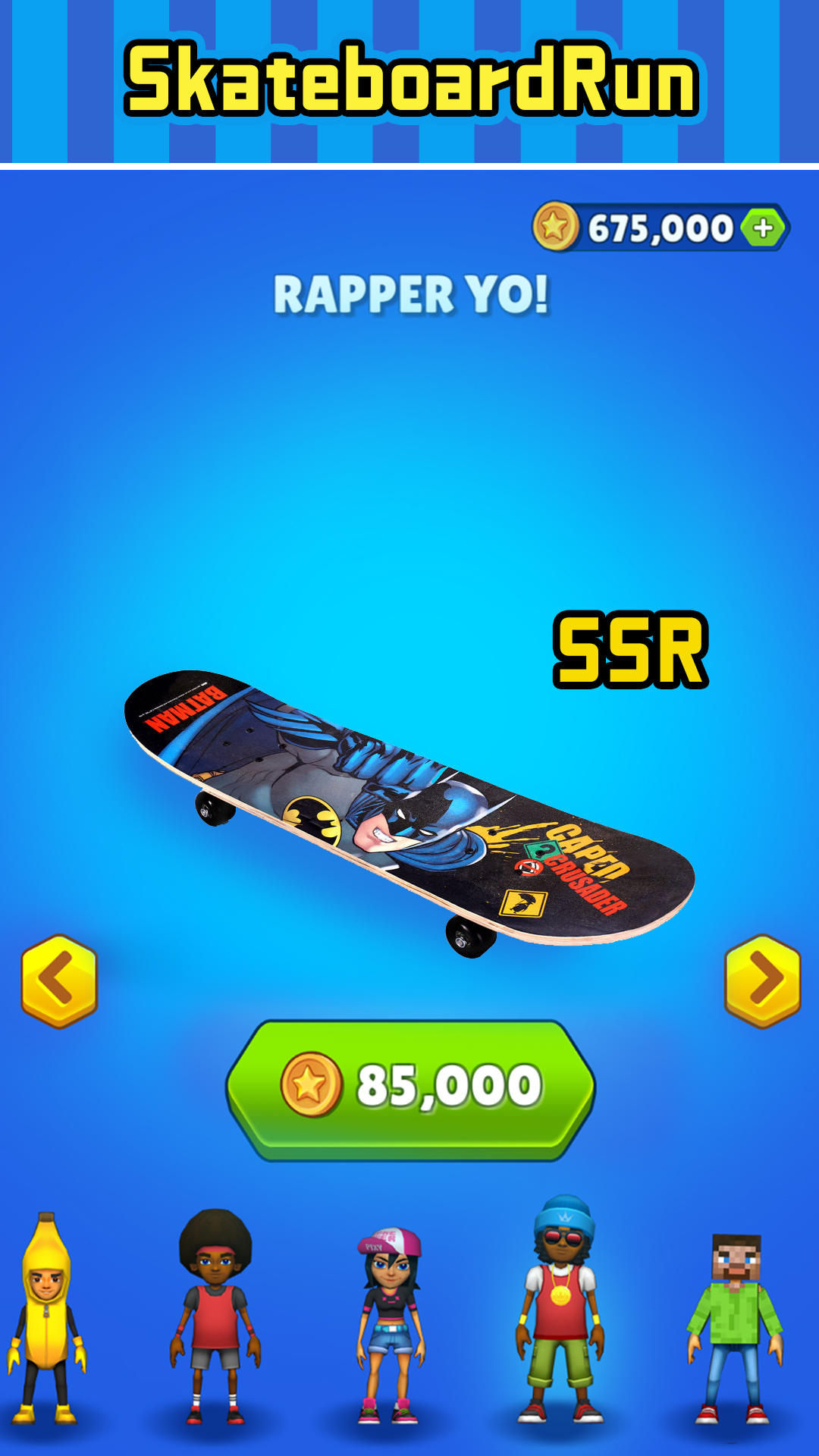 Skateboard Run Game Screenshot