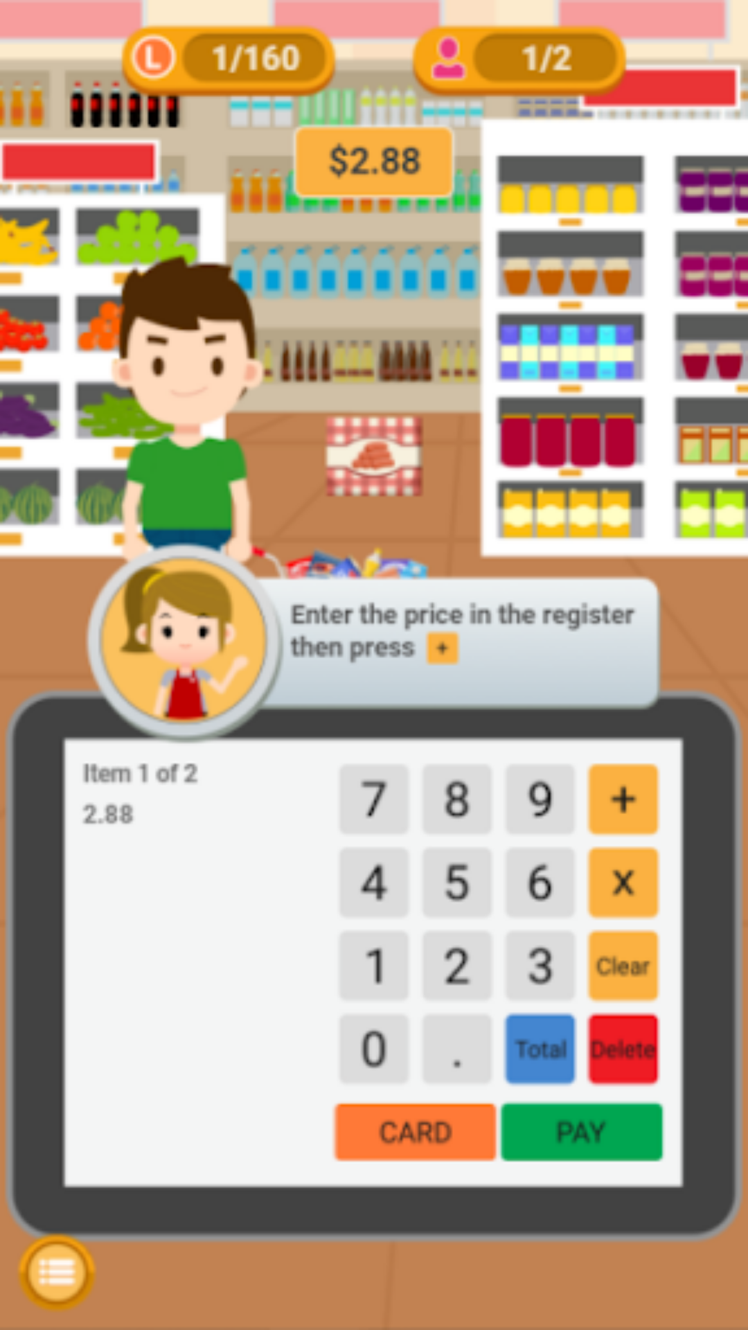 Grocery Cashier Simulator Game Screenshot