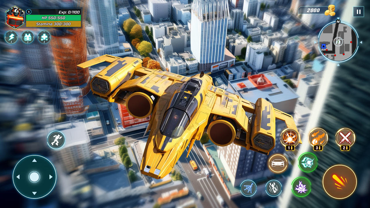 Robot City Car Battle Game Screenshot