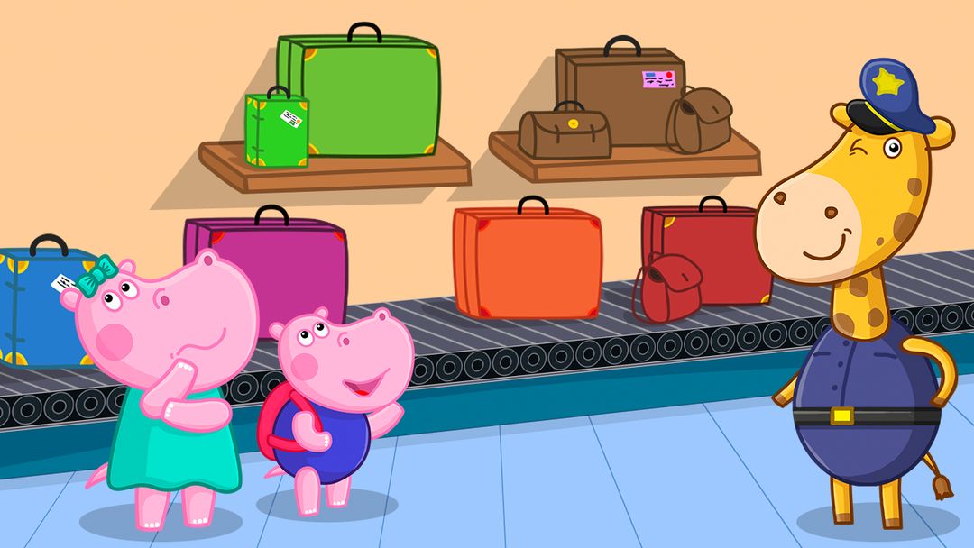 Screenshot of Hippo: Airport Profession Game